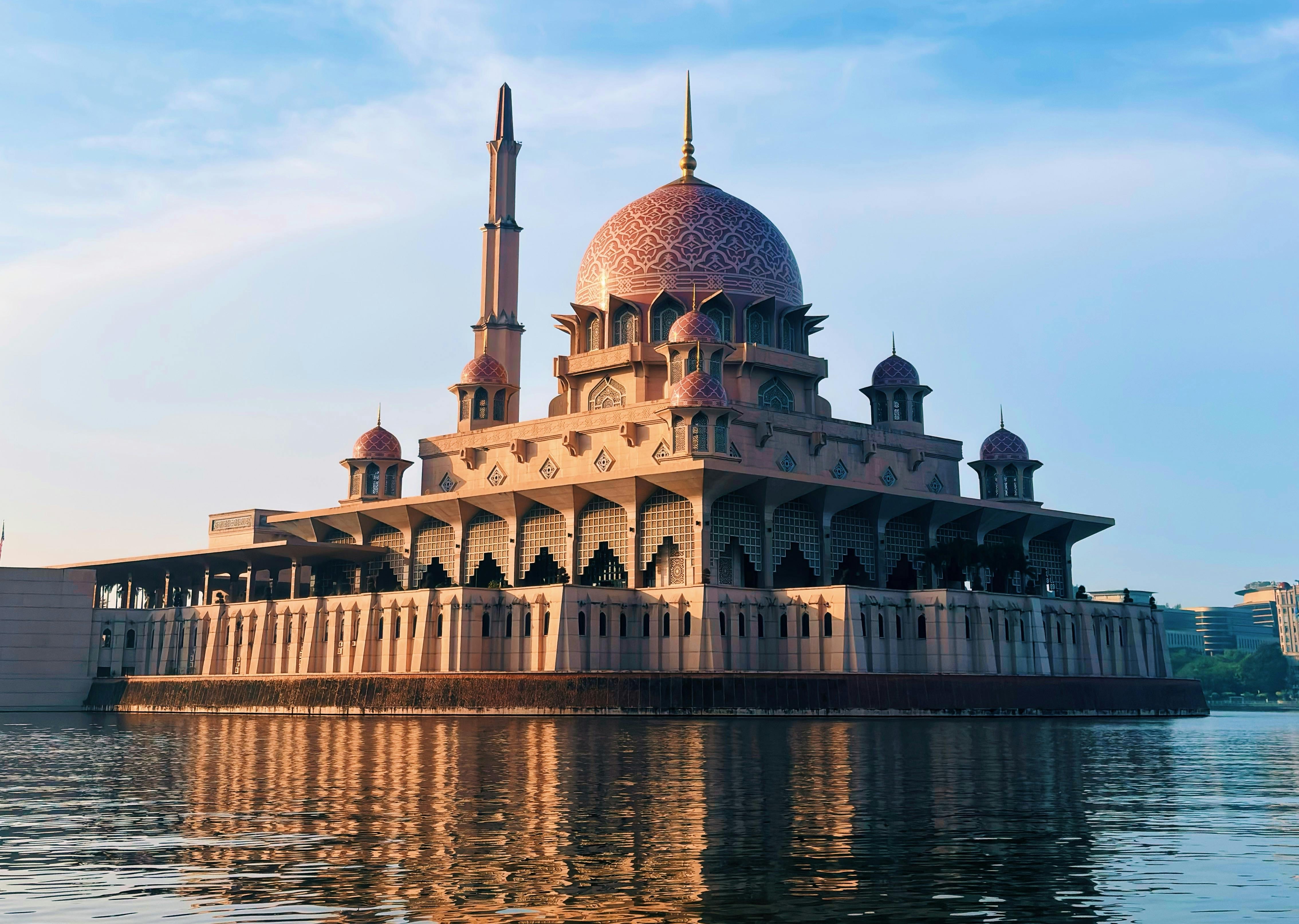 Putra Mosque in Putrajaya, Malaysia.